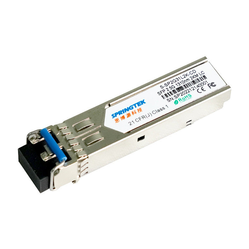SFP 2km ตัวรับส่งสัญญาณที่เข้ากันได้กับ Cisco WDM LC 2.5G 1310nm พร้อมโมดูลตัวรับส่งสัญญาณแสง DDM