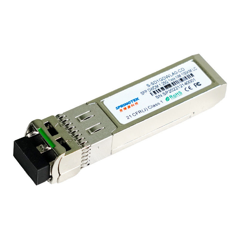 1.25Gbps รองรับ Brocade/Cisco/Juniper DWDM C17~C61 100km SFP โมดูลรับส่งสัญญาณแสง