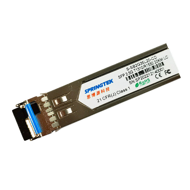 SFP BIDI 20km OEM LC 2.5G T1310/R1550nm Optical Transceiver Module พร้อม DDM