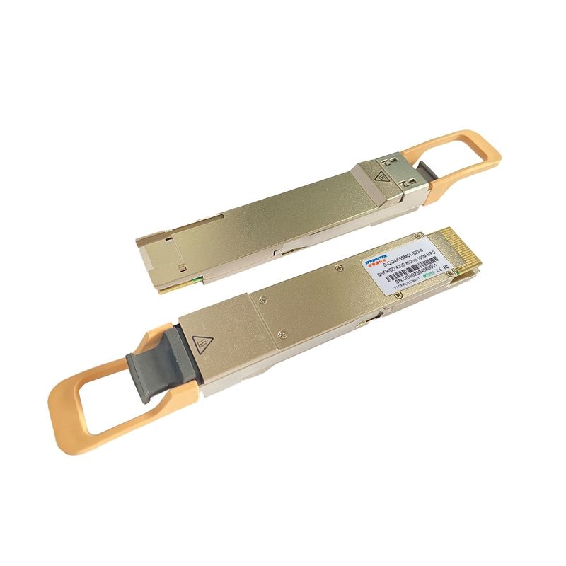 850nm 100M 400G เครื่องรับส่งสัญญาณ QSFP DD เครื่องรับส่งสัญญาณ 400G QSFP DD SR8 MPO MM ของ Cisco