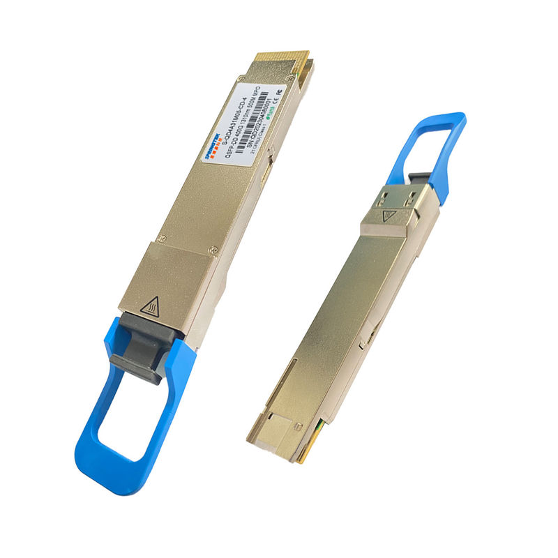ตัวรับส่งสัญญาณ OEM MTP MPO 400G 1310nm 500M เข้ากันได้ Cisco Juniper Alcatel QSFP DD DR4