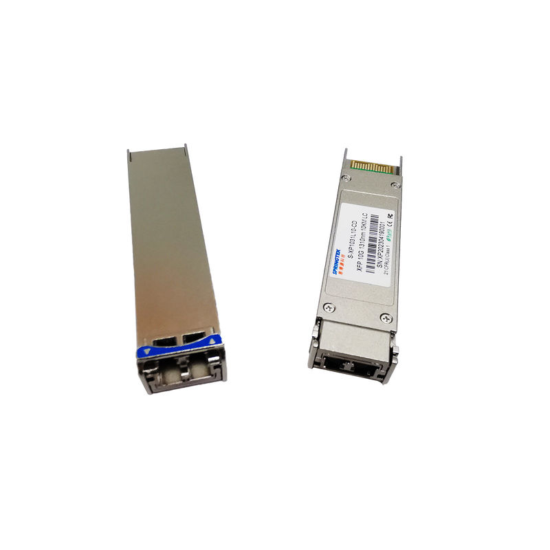 DOM LC SMF ตัวรับส่งสัญญาณแสง 10GBASE-LR/LW โหมดเดียว 1310nm XFP โมดูล 10 กม.