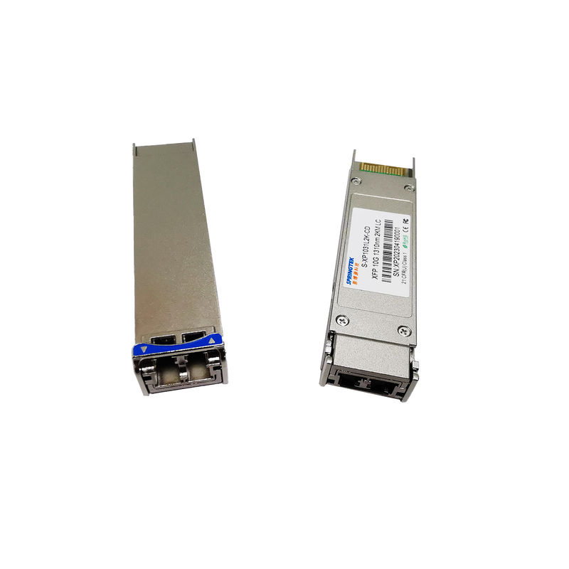 ตัวรับส่งสัญญาณ 10G XFP ที่เข้ากันได้กับ Cisco 1310nm 2KM โหมดเดี่ยว Dual Fiber DDM Duplex LC