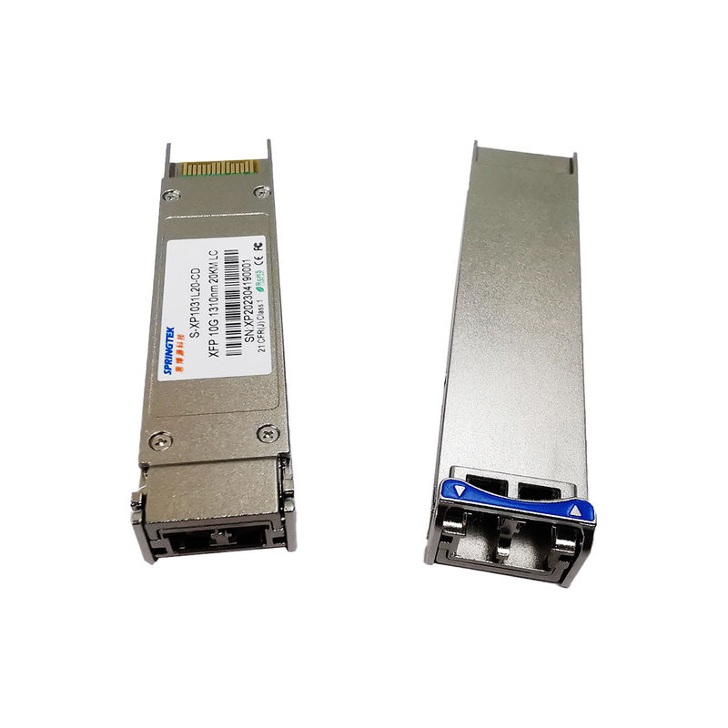 Dual Fiber Single Mode 1310nm 20km LC 10G XFP Transceiver LR เข้ากันได้กับ Brocade