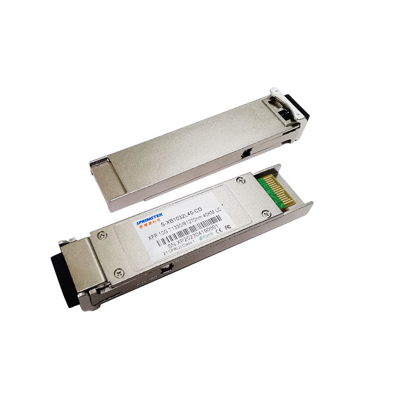 BIDI 40KM 1330nm 1270nm ไฟเบอร์เดี่ยว 10G XFP Transceiver BX XFP LC โมดูลออปติคัล