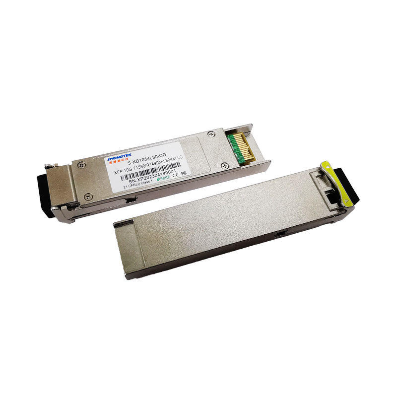 WDM 10G Xfp 80km 1550/1490nm SM Simplex LC DDM รองรับ Mikrotik Juniper Bidi 80km